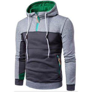 <b>Men</b> Hoodies Sweatshirt 100% Cotton Pullover Half <b>Zip</b> <b>Hoodie</b> - Product Image 1