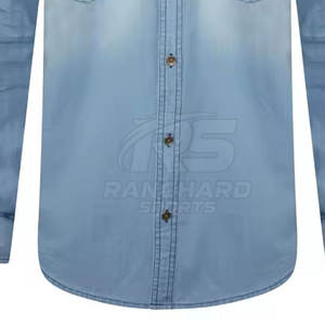 Men Lightweight <b>Jeans</b> Shirt <b>Soft</b> Cotton Casual Shirt Men Classic Style <b>Jeans</b> Shirt Long Sleeve Street Top - Product Image 6