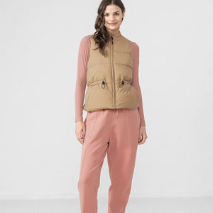 Chaqueta de invierno personalizada para mujer Chaleco acolchado ajustable Bordado Prendas de abrigo largas Tallas grandes Cálido y ligero - Product Image 3