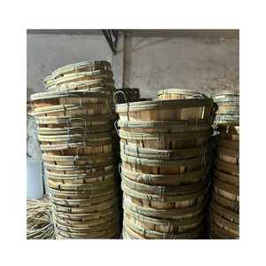 Produits pour les pêcheurs: Panier de crabe de haute qualité en bois durable et robuste // Panier de crabe en bois rond fait à la main de 99GD - Product Image 4