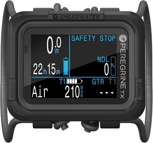 คอมพิวเตอร์ดำน้ำแบบสวมข้อมือ New Peregrine TX พร้อมส่ง ดีไซน์สปอร์ต พร้อมเคสคาร์บอนไฟเบอร์ หน้าปัดอะคริลิก สายหนังอะคริลิก - Product Image 1