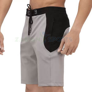Men's Casual Gym Fitness Workout Canvas Custom Compression Double <b>Layer</b> Polyester Quick-Drying Cotton Running Shorts - Product Image 1