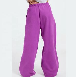 Streetwear <b>Baggy</b> <b>Women's</b> Sweatpants Loose Flared Elastic Waistband Sweatpants Winter Color Block <b>Trousers</b> - Product Image 4