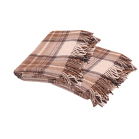 Mantas de Picnic Raschel Naturales Stewart de la Mejor Calidad, 75% Lana Reciclada, Diseño Clásico a Rayas, Personalizables, Estilo Indio