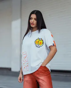 100% camisetas extragrandes de algodón para hombres y mujeres Esenciales de verano de alta calidad con logotipo personalizado directo de fábrica - Product Image 5