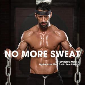 <b>Headbands</b> With Custom Logo Printing Stretch Breathable <b>Sweat</b> Absorbing Fabric For Sports Yoga Running Gym Fitness And Training - Product Image 6