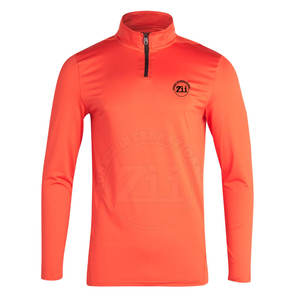 Ropa Deportiva para Hombre, Spandex y Poliéster, Servicio OEM, Alta Calidad, Cierre de Cremallera 1/4, Transpirable, Manga Larga, Compresión Ajustada - Product Image 1