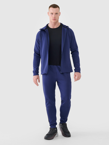 Sweat à capuche uni unisexe à fermeture éclair complète avec poches avant et cordon de serrage Sweat à capuche polaire décontracté pour hommes et femmes Sweat à capuche d'hiver - Product Image 4