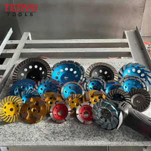 ใบเจียรเพชรเทอร์โบ <span class=keywords><strong>TENYU</strong></span> ขนาด 6 นิ้ว แบบต่อเนื่อง สำหรับงานเจียรคอนกรีตแบบเปียก  พร้อมผงขัดละเอียด - Product Image 2