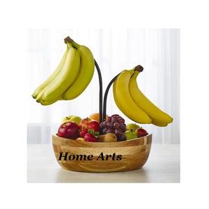 Cuencos de frutas de madera de diferentes formas y diseños Juego de la mejor calidad de tres cuencos de madera para servir frutas - Product Image 4