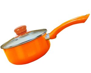 Kitchen Durable Stainless Steel Coating <b>Saucepan</b> Soup Stock Pots Fry Pan <b>Non</b> <b>Stick</b> Cookware with Metal Covered Handle - Product Image 1
