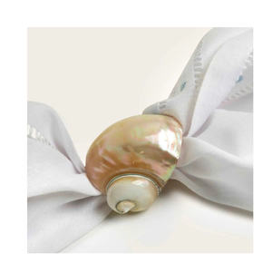 Factory Price Vietnam Tropical Napkin Ring Coastal Style Hotel Dining Elegant Conch Shell Napkin Rings Handmade Seashell Holder - Product Image 5