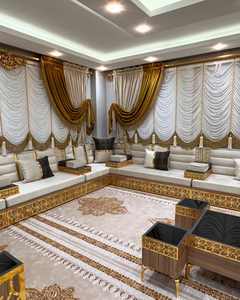 Asientos Orientales para el Suelo, Sofá Étnico, Sofá Árabe Majlis, Sofá Estilo Otomano, Conjunto Árabe Jalsa, Asientos Orientales de Lujo para el Suelo - Product Image 5