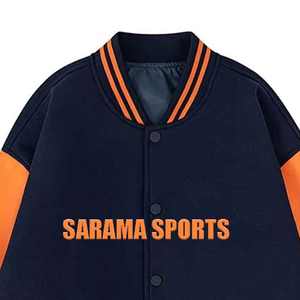 Chaqueta Universitaria de Satén Personalizada de Alta Calidad para Hombre, Transpirable, Talla Grande para Invierno, Diseño Universitario de Satén Liso - Product Image 2