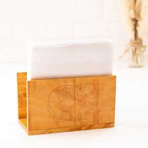 2025 Best Selling Handmade Wooden <b>Napkin</b> <b>Holder</b> Elegant & Durable Design for Home Decor Premium Craftsmanship - Product Image 1