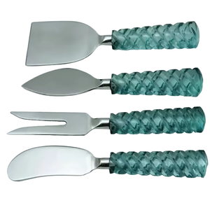 Juego de queso de nueva apariencia hecho a mano, mango con acabado de lavado blanco, nuevos cubiertos de Metal para esparcir y cortar fácilmente la mantequilla - Product Image 6