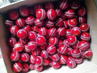 Servicio OEM RX MA.10 Pelota de Cricket de Cuero Duro Personalizada para Entrenamiento y Partidos de Adultos - Color y Diseño Personalizados de Alta Calidad