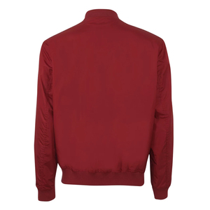 แจ็กเก็ตบอมเบอร์กันลมลำลองแขนยาวซิปด้านหน้าสไตล์สตรีทกำหนดได้เองสีพื้นแฟชั่นใหม่ล่าสุด - Product Image 6