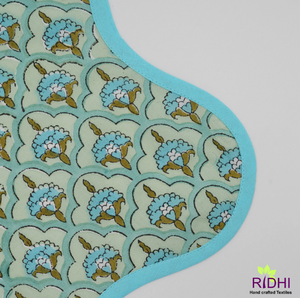 Serviettes en coton brodé Ridhi avec impression de blocs indiens beau tissu Design décor de Table de mariage tendance 2025 - Product Image 3