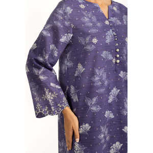 IUSTKSD-1350 Traje Casual Estampado Jacquard Lurex de 3 Piezas - Product Image 1