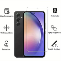 Protection d'écran en verre trempé HD transparent de qualité supérieure - Dureté 9H, anti-traces de doigts et anti-graisse, couverture intégrale