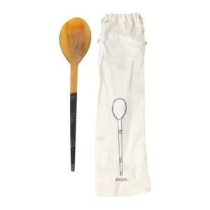 Cubiertos con mango de cabeza de cuerno de nuevo diseño, cuchara para ensalada, utensilios de cocina perfectos hechos a mano, vajilla de mesa para café y Hotel - Product Image 4