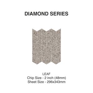 Azulejos de mosaico de porcelana para exteriores e interiores aprobados por el constructor, azulejo de piso de pared de lujo con hoja de diamante de 48mm para hoteles, villas, elevación - Product Image 2