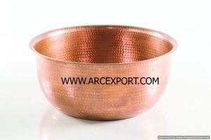 Bol à soupe en cuivre martelé vintage, vaisselle de table pour la maison et les restaurants, bol et plat de service pour aliments et collations, utilisation en cuisine - Product Image 5