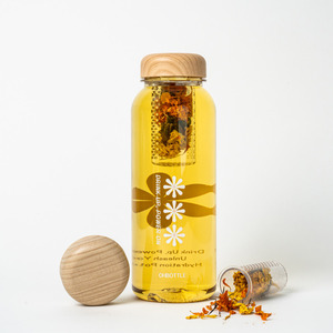 Bouteille d'eau et de thé en Tritan écologique, design coréen, 1L, résistante à l'eau bouillante, fabriquée en Corée, avec infuseur à thé et couvercle – Impression de logo personnalisée - Product Image 1