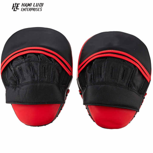 Venta al por mayor de alta calidad artes marciales boxeo manoplas de enfoque almohadillas de alta calidad de cuero de vaca de alta calidad - Product Image 6