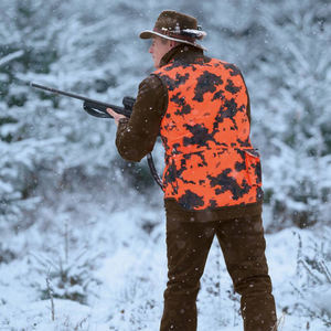 Gilet de chasse durable et respirant en toile, gilet multifonctionnel personnalisé pour hommes, pour la chasse et le travail en hiver - Product Image 4