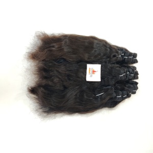 Indian Natural Wave Straight Lace HD Lace <b>Wig</b> 8 Inches Black Human Hair Raw Hair Bundle Cuticle Aligned Vendor Weaving Wholesale - Product Image 5