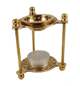 Quemador de incienso de vela de color negro y dorado de metal con quemador Bakhoor de Calidad exclusiva a precio asequible - Product Image 4