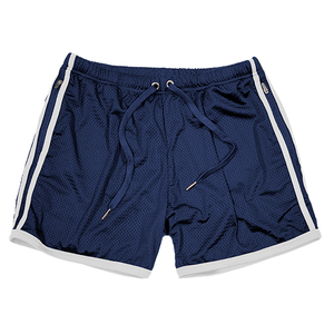 Pantalones cortos deportivos informales para correr con bolsillo y cremallera para hombre de alta calidad, pantalones cortos holgados para correr, gimnasio, redes deportivas, baloncesto - Product Image 1