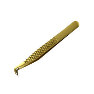 Pinzas con logotipo personalizado Volumen 90 grados Etiqueta privada Pinzas para cejas Punta de fibra Extensión de pestañas Pinzas para pestañas - Product Image 5