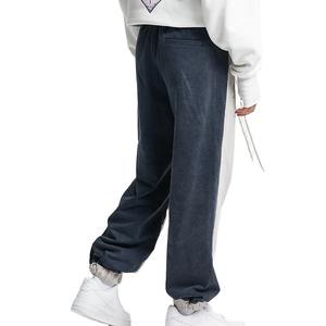 Tendencia al por mayor 100% algodón Casual Streetwear pintura acampanada Splatter pantalones de chándal Raw pierna ancha Flare pantalones de chándal hombres - Product Image 6