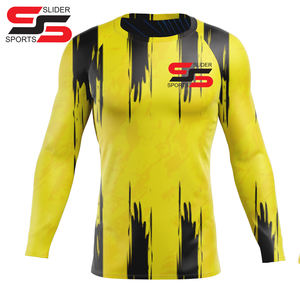 OEM, impression par sublimation, chemises MMA Rash Guard personnalisées, chemises à manches longues et compression à séchage rapide pour hommes - Product Image 3