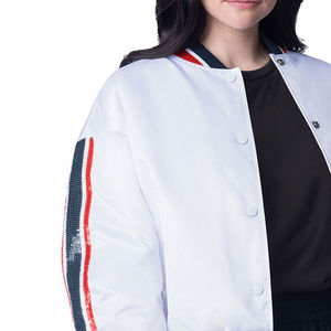 High Quality Breathable Winter Women Varsity Jacket <b>100</b>% Cotton OEM Customizable Fashion - Product Image 6
