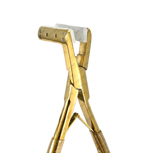 Herramientas de extensión de cabello de alta calidad Cinta de oro de grado quirúrgico en alicates de extensión de cabello Acolchado de silicona Acero sostenible - Product Image 1