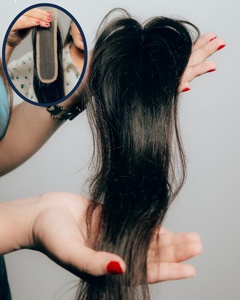 2x6 HD Lace Frontales para mujeres 100% Virgin Remy Cabello humano peruano Natural Marrón y Negro 100 gramos de peso - Product Image 4