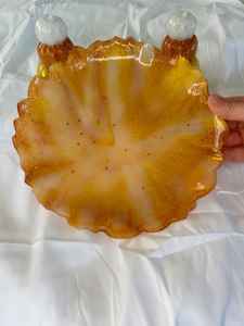 Cuenco hecho a mano de resina, juego de ensalada de frutero tallado a mano de resina de estilo indio, vajilla decorativa ecológica y artículos para el hogar - Product Image 3