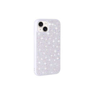 Étui en strass blanc pour iPhone 15 Plus - Design brillant et scintillant Netzy, coque de protection arrière pour iPhone 14 Plus pour iPhone - Product Image 1