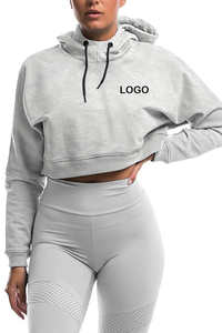Women's New Design Modal Soft <b>Cropped</b> Hoodies <b>Tops</b> Long Sleeve Casual Sweatshirt Breathable and Lightweight Hoodies - Product Image 3