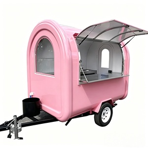 Camion de restauration mobile personnalisé <span class=keywords><strong>pour</strong></span> boissons et desserts avec machine à expresso et 2 éviers HY02 - Product Image 1