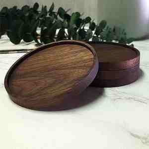 Vente chaude avec un prix raisonnable fabriqué en inde sous-verres Blan noyer bois de Sheeshm conception personnalisée avec une haute qualité - Product Image 4