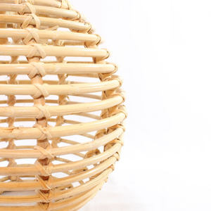 Lámpara colgante de ratán redonda de gran oferta con pantalla de estilo moderno y antiguo hecha a mano para decoración del hogar y la habitación patrón rústico - Product Image 3