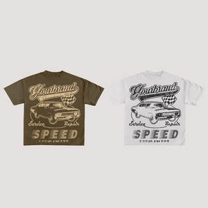 Ligero Factory Outlet Diseño de moda 220gsm Camiseta transpirable Estilo profesional Cómodo Street Wear Camiseta estampada - Product Image 6