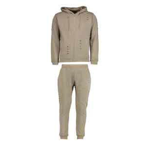 Chándal desgastado para hombre, duradero, personalizado, con capucha de invierno, ropa informal de Color sólido, chándal de Material de algodón 100% para hombre - Product Image 1