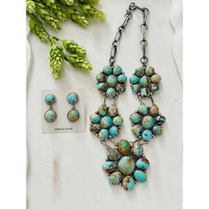 Ensemble de colliers de mode en turquoise et argent sterling Kathleen Livingston Royston - Product Image 1