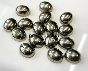 Pirita natural de gran calidad 4X6mm a 10x12mm cabujón ovalado AAA - Product Image 3